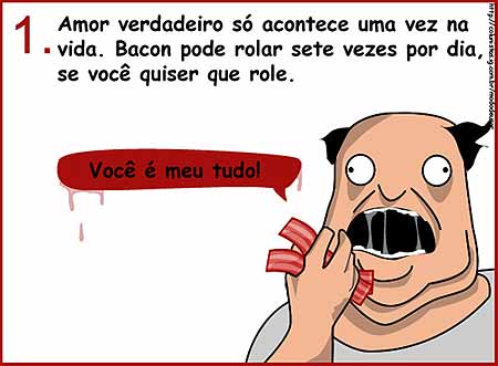 Bacon é melhor do que amor verdadeiro