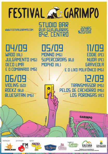 Festival Garimpo, setembro, Belo Horizonte